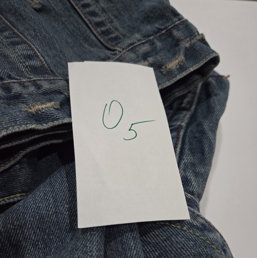 Paris Angel Blue Jean Jacket with Stud Accents Sz.L - Picture 10 of 10